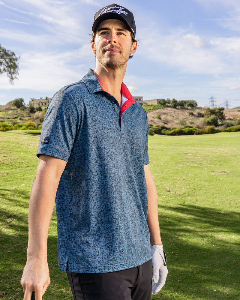 Sunday Swagger Men's Dotted Polo