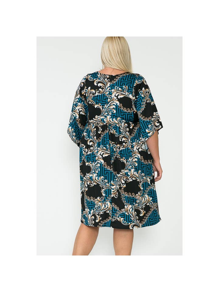 Curvy Kimono Midi Dress