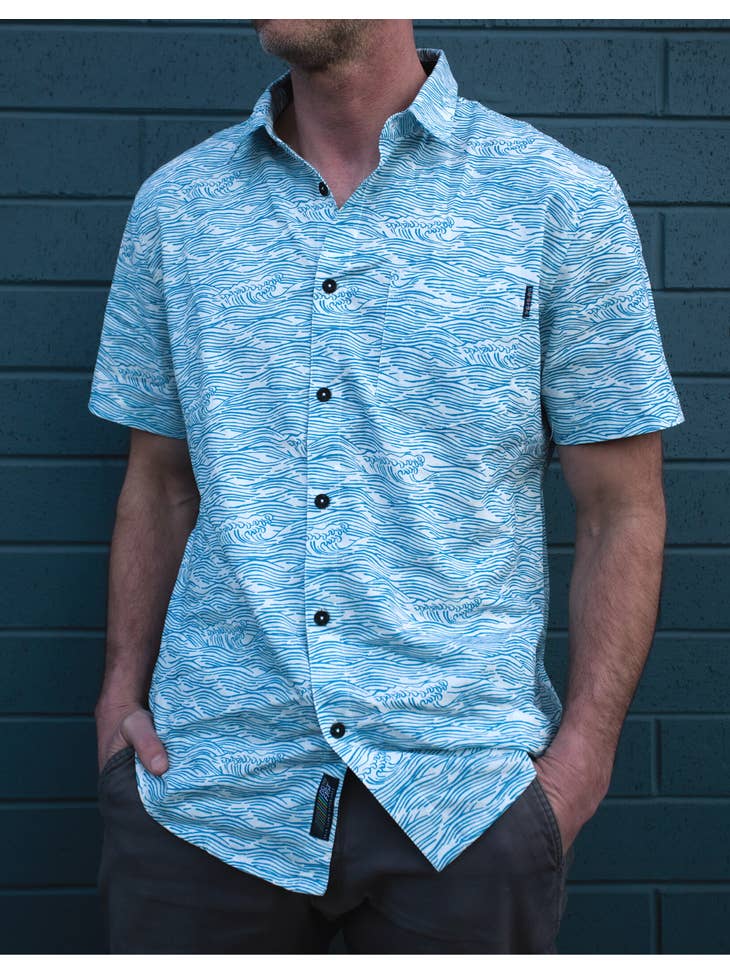 ROLL TIDES Light Blue 7-Seas Button Up