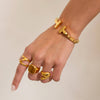 Sadie T Bracelet: Gold