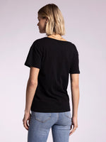 Elijah Scoop Tee -Black