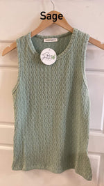 Textured Round Neck Tank