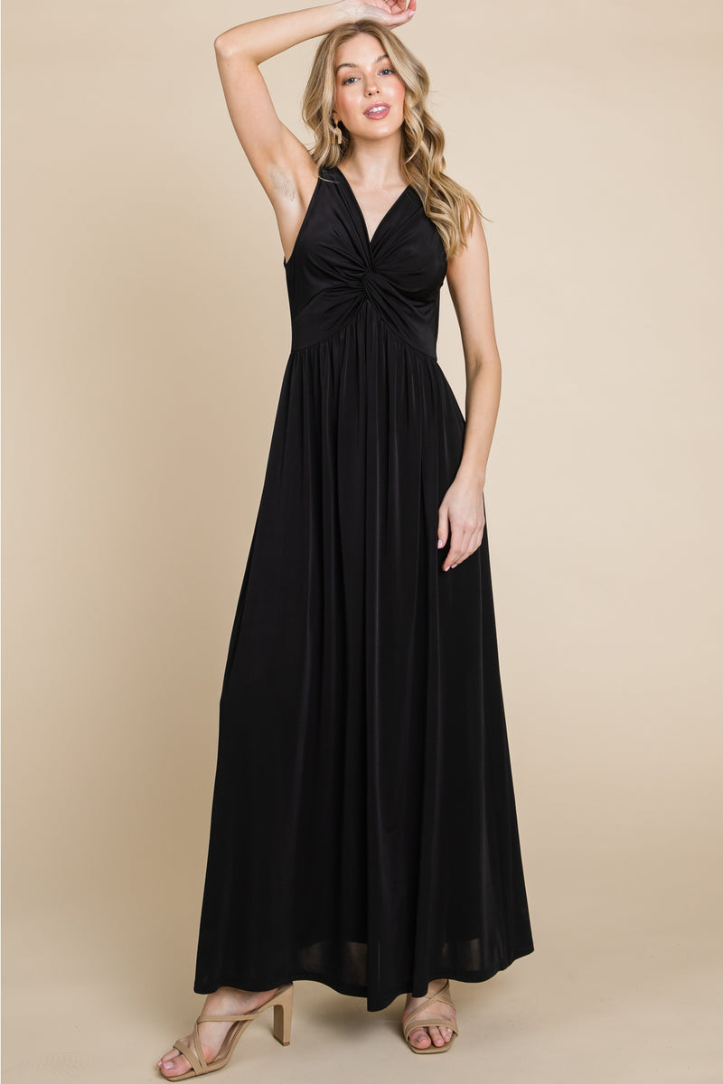 Venezia V-Neck Maxi Dress