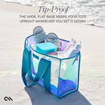 Case-Mate Soap Bubble Beach Tote Shoulder Bag - Emerald Blue