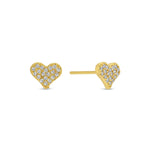 Heart Velvet Stud Gift Set: Silver