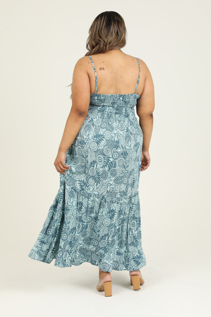 Curvy Blue Flowy Sundress Curvy Blue Flowy Sundress