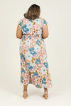 Curvy Fog Flowy Dress