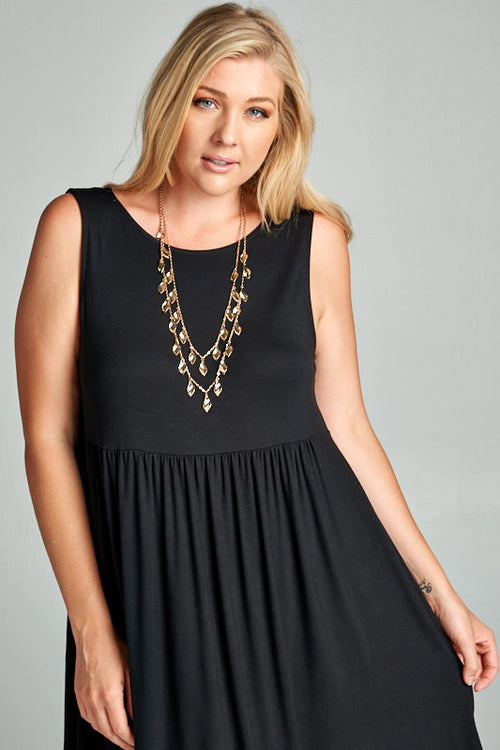 Curvy Jersey Short Swing Dress