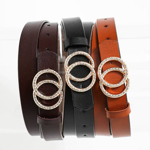Double Ring Bling Belt