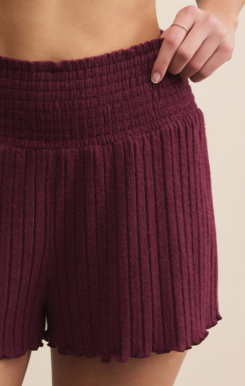 Z Supply Smocked Rib Short