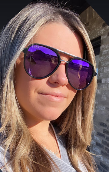 Earhart Purple Sunglasses