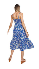 Resort Kami Midi Dress - Hula Sapphire Blue