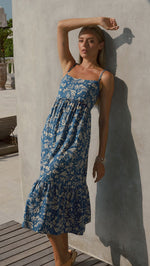 Resort Kami Midi Dress - Hula Sapphire Blue