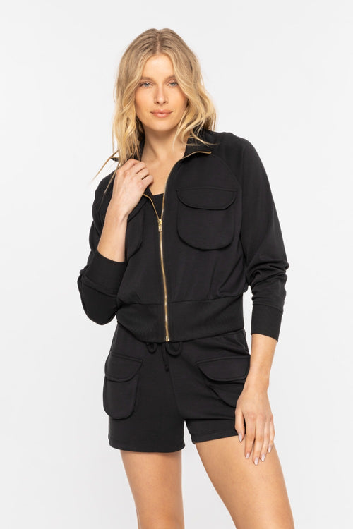 Urban Mock Zip-Up Jacket