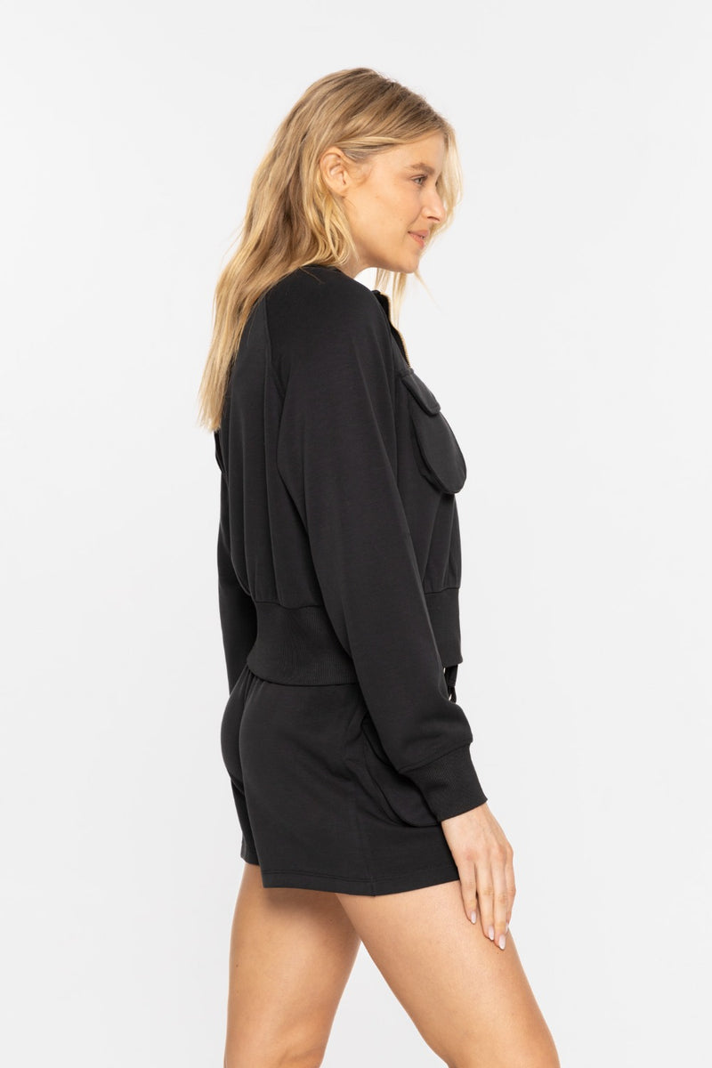 Urban Mock Zip-Up Jacket