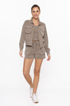 Urban Mock Zip-Up Jacket