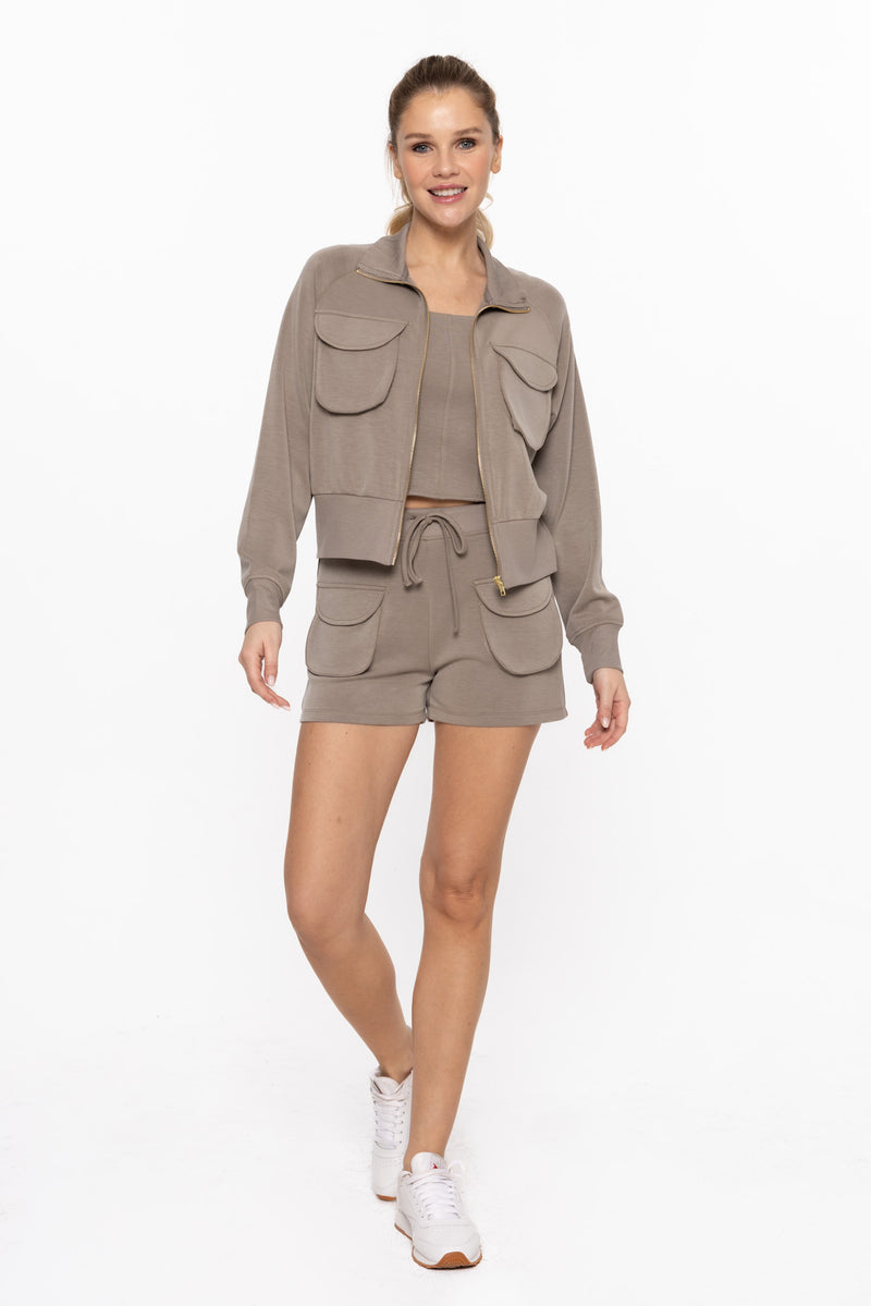 Urban Mock Zip-Up Jacket
