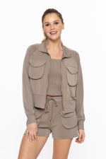 Urban Mock Zip-Up Jacket