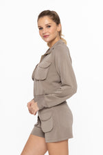 Urban Mock Zip-Up Jacket