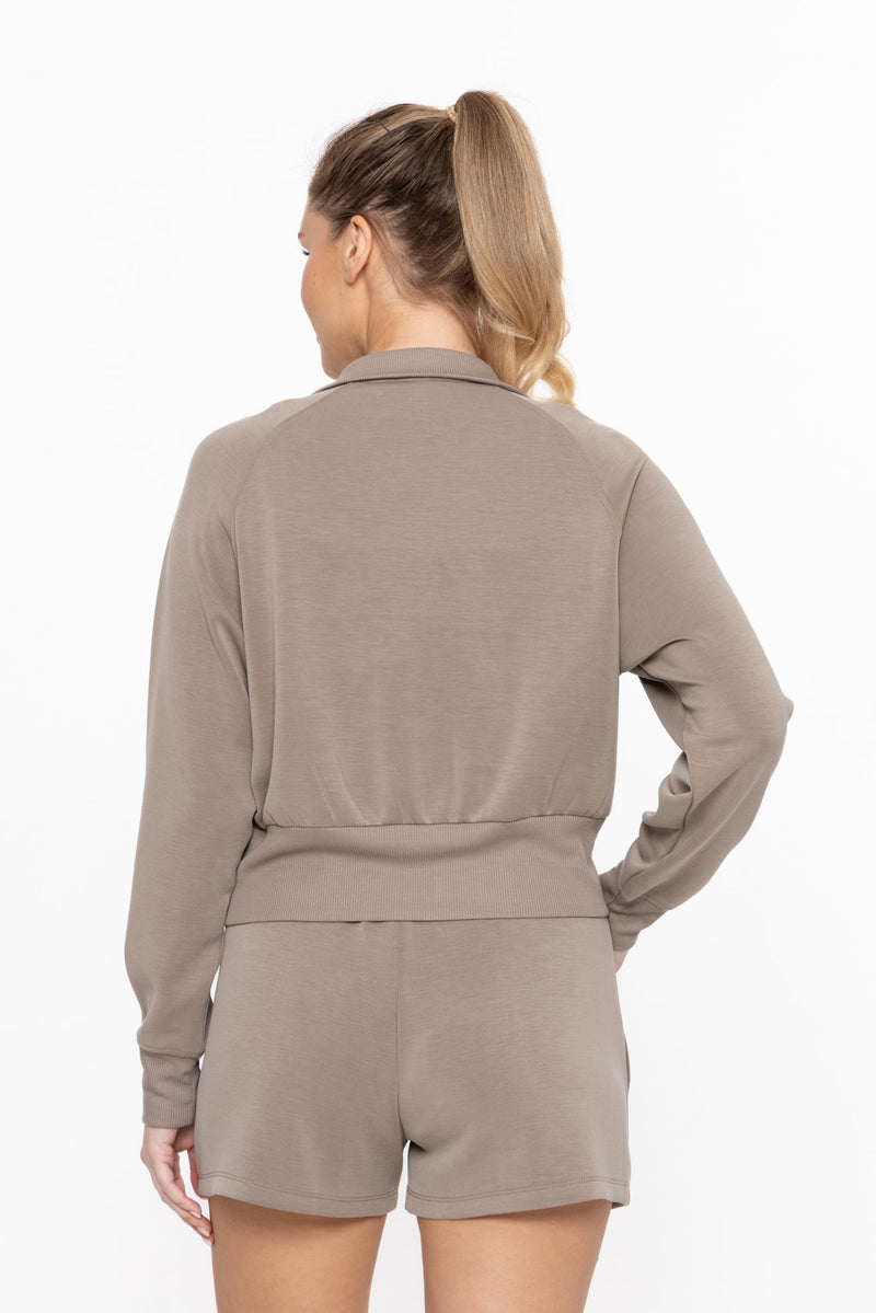 Urban Mock Zip-Up Jacket