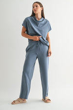 Laguna Wide Leg Pant- Denim