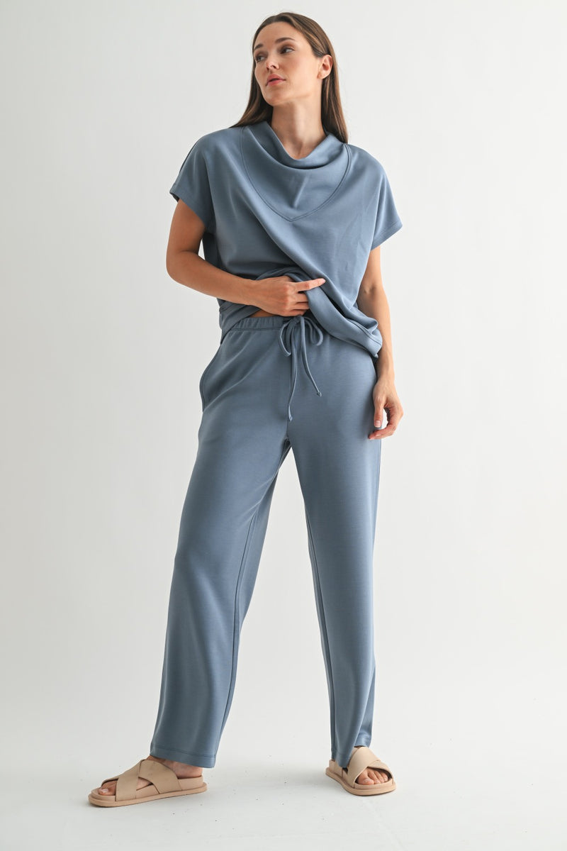 Laguna Wide Leg Pant- Denim