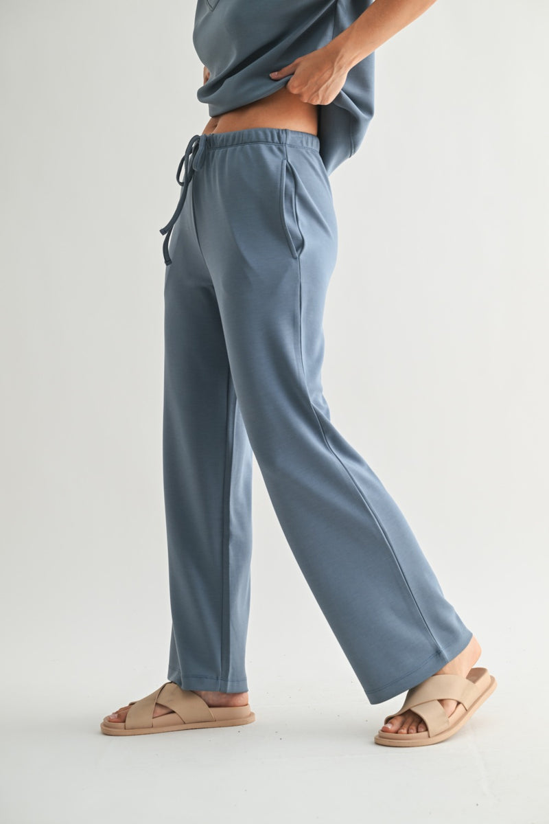 Laguna Wide Leg Pant- Denim