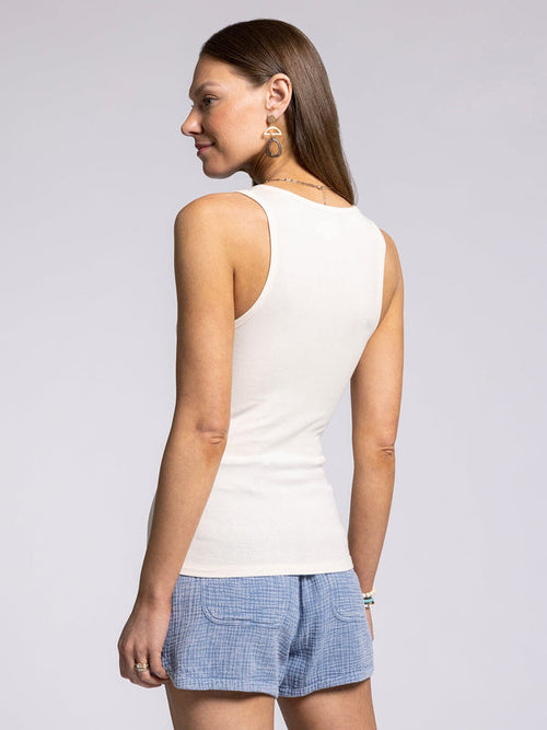 Kristen Tank Top - White Swan
