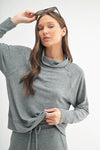 Brushed Hacci Pullover - Urban Grey