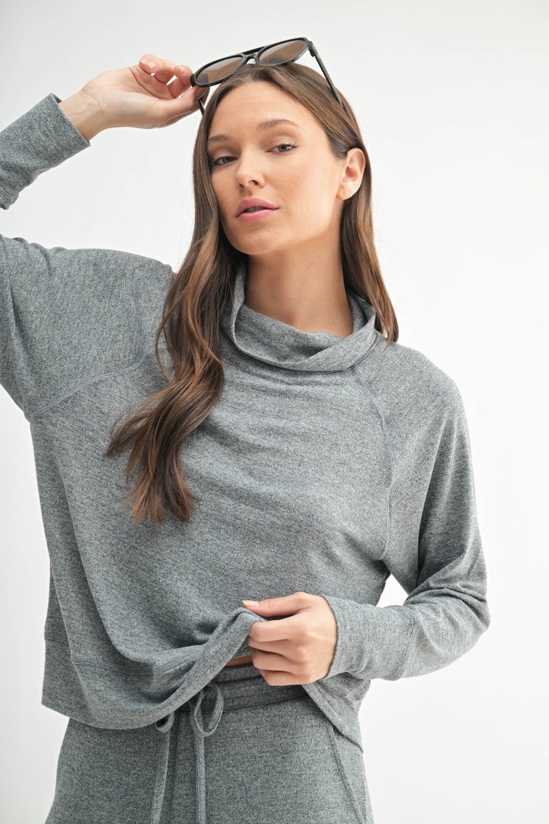 Brushed Hacci Pullover - Urban Grey