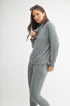 Brushed Hacci Pullover - Urban Grey