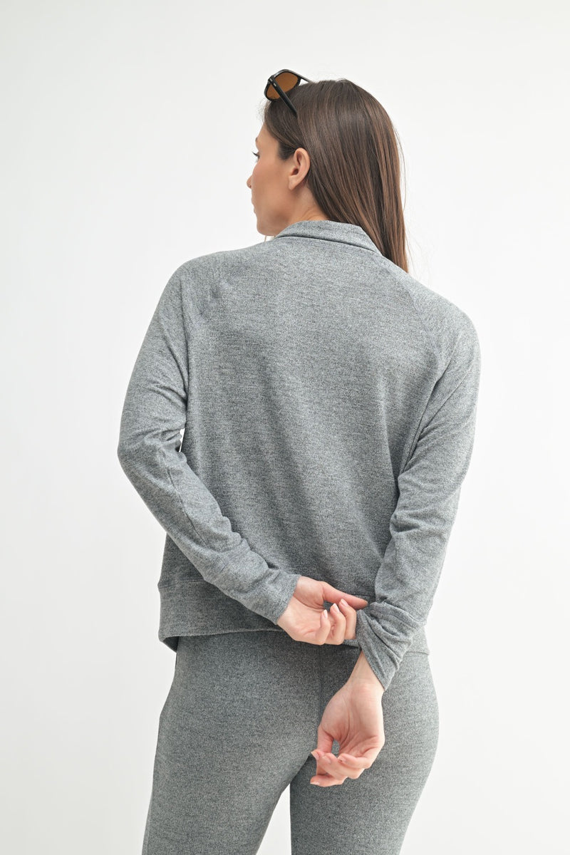 Brushed Hacci Pullover - Urban Grey