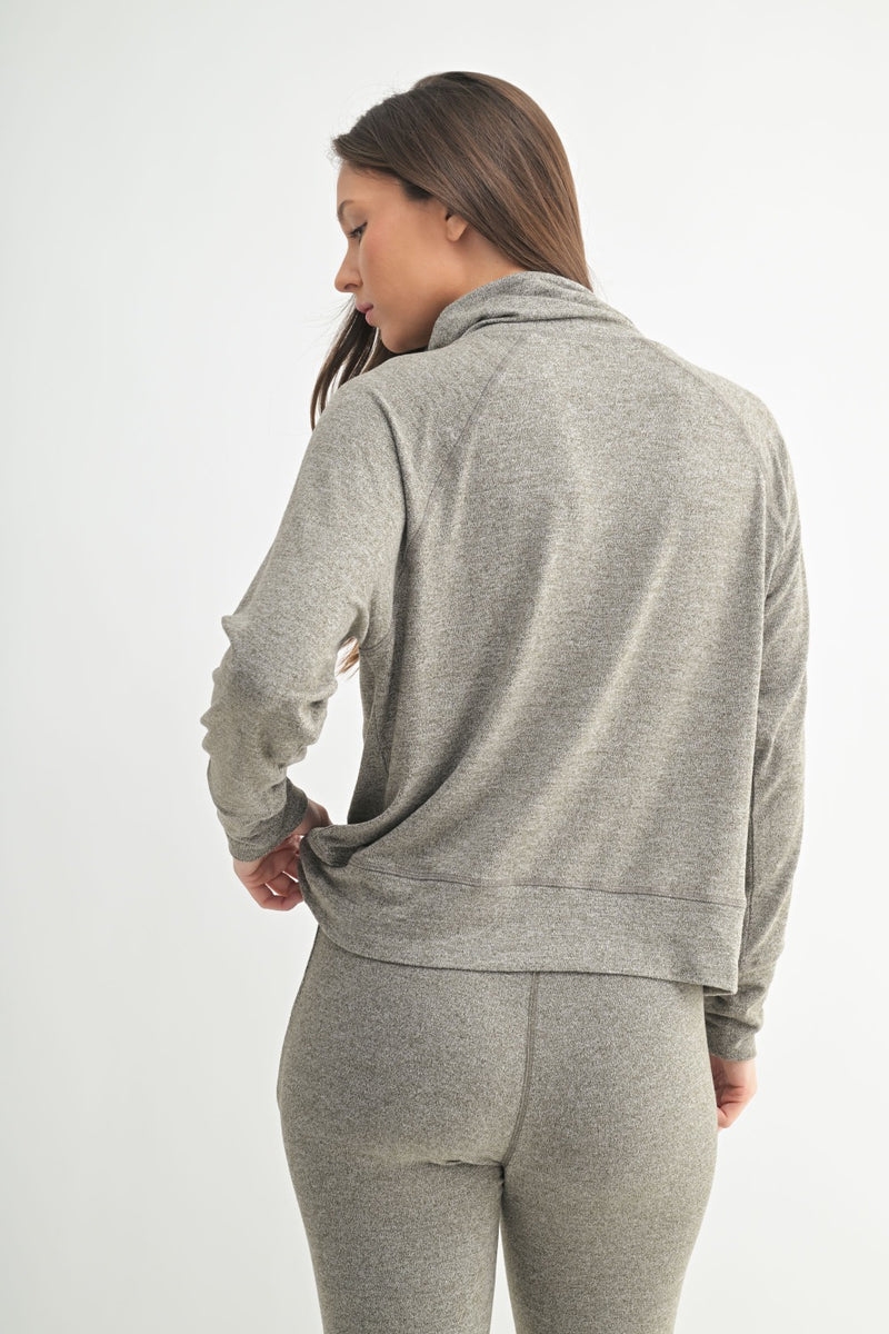 Brushed Hacci Pullover - Urban Grey