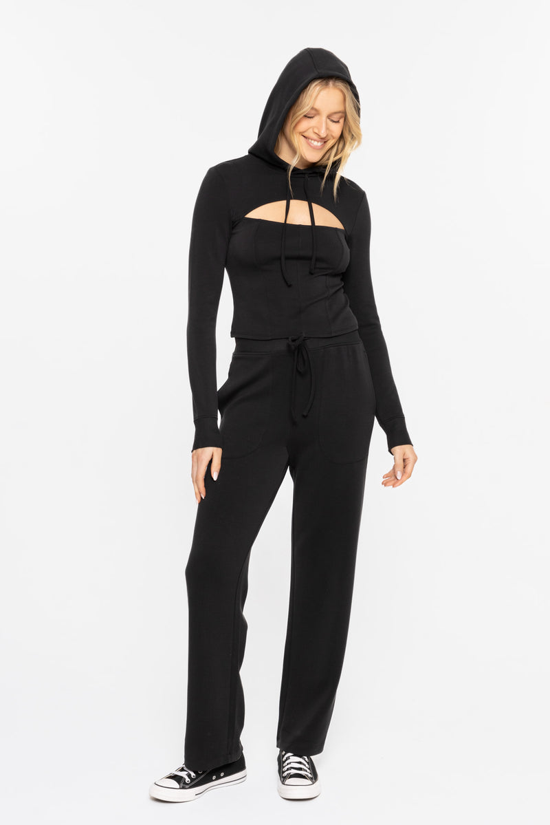 Corsetedge Statement Hoodie - Black