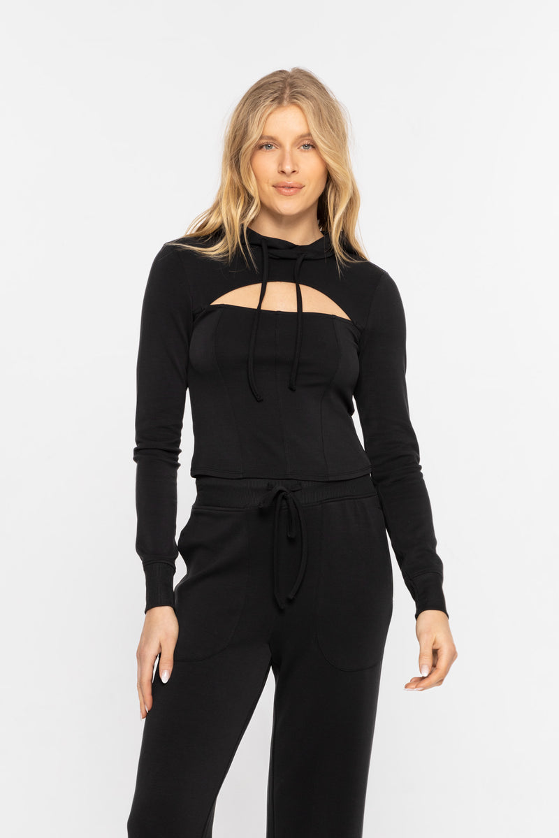 Corsetedge Statement Hoodie - Black