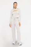 Corsetedge Statement Hoodie - Pale Grey