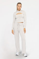 Corsetedge Statement Hoodie - Pale Grey