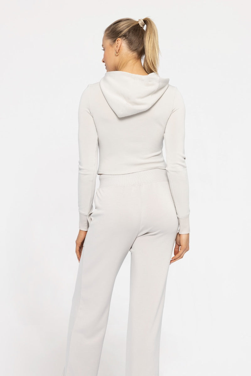 Corsetedge Statement Hoodie - Pale Grey