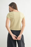 Curvy Essential Short Sleeve - Khaki