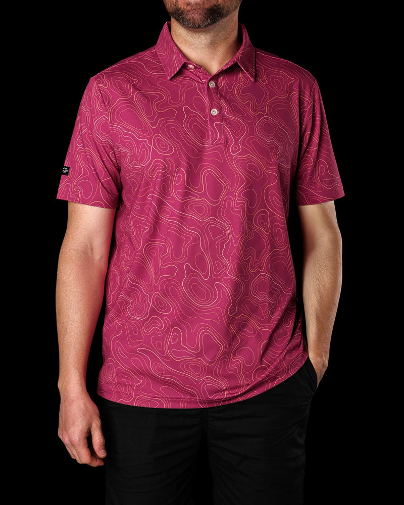Sunday Swagger Lay of the Links Golf Polo