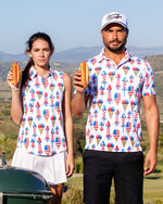'Merica Ladies Sunday Swagger Sleeveless Polo