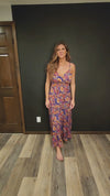 Wisteria Tropical Floral Maxi Dress