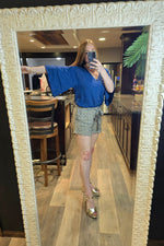 Khush Kiely Top -Prussian Blue