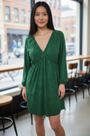 Khush Puglia Dress -Hazy Emerald