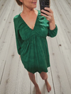 Khush Puglia Dress -Hazy Emerald