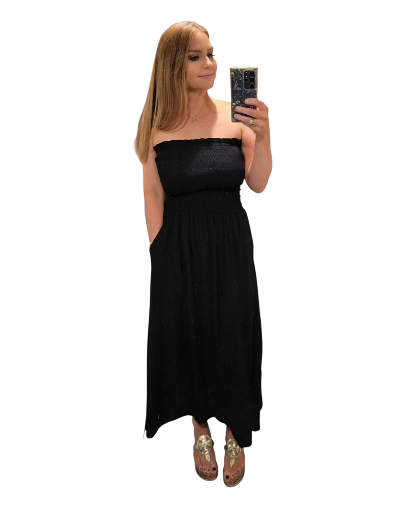 Khush Portofino Midi Dress -Black