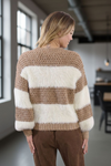 Color Block Beige Sweater