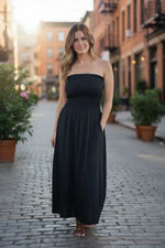 Khush Portofino Midi Dress -Black