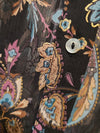 Black Amalia Woven Button Blouse