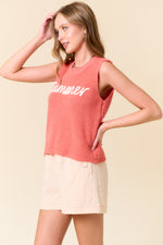 Summer Sweater Tank Top